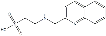 2-[(2-Quinolylmethyl)amino]ethanesulfonic acid|
