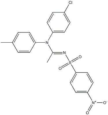 N1-(p-Chlorophenyl)-N1-(p-methylphenyl)-N2-[(p-nitrophenyl)sulfonyl]acetamidine