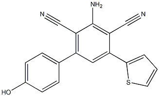 2-Amino-4-(2-thienyl)-6-(4-hydroxyphenyl)benzene-1,3-dicarbonitrile