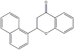 2-(1-Naphtyl)chroman-4-one Structure