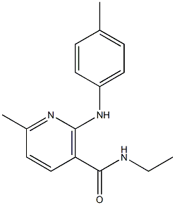N-Ethyl-6-methyl-2-(p-toluidino)nicotinamide Structure