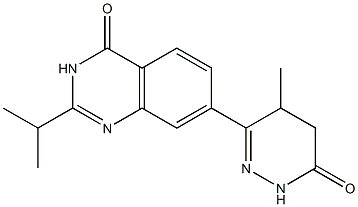 2-Isopropyl-7-[(1,4,5,6-tetrahydro-4-methyl-6-oxopyridazin)-3-yl]quinazolin-4(3H)-one Structure