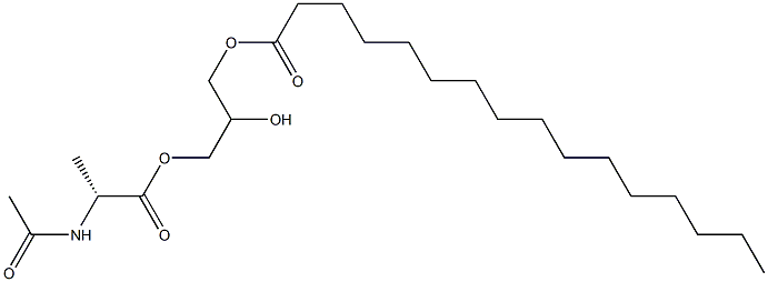 1-[(N-Acetyl-D-alanyl)oxy]-2,3-propanediol 3-hexadecanoate,,结构式