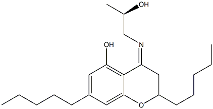 3,4-Dihydro-4-[[(R)-2-hydroxypropyl]imino]-2,7-dipentyl-2H-1-benzopyran-5-ol