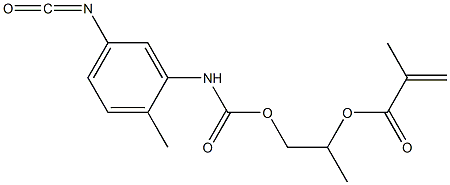 Methacrylic acid 2-[(5-isocyanato-2-methylphenyl)carbamoyloxy]-1-methylethyl ester 结构式