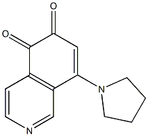 8-(Pyrrolidin-1-yl)isoquinoline-5,6-dione Structure