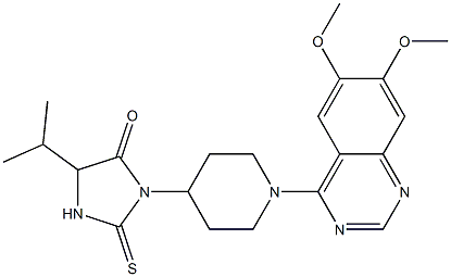 1-[1-(6,7-Dimethoxyquinazolin-4-yl)piperidin-4-yl]-4-isopropyl-2-thioxoimidazolidin-5-one