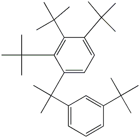 2-(2,3,4-Tri-tert-butylphenyl)-2-(3-tert-butylphenyl)propane,,结构式