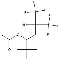 5,5-Dimethyl-1,1,1-trifluoro-2-trifluoromethyl-2,4-hexanediol 4-acetate