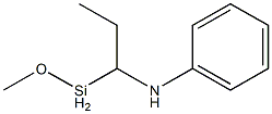 Methoxy[1-(phenylamino)propyl]silane Structure