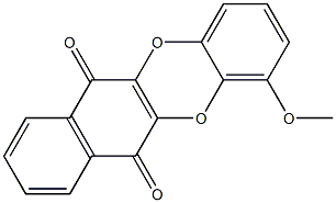 1-Methoxybenzo[b]naphtho[2,3-e][1,4]dioxin-6,11-dione,,结构式