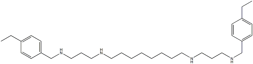 N,N'-Bis[3-(4-ethylbenzylamino)propyl]-1,8-octanediamine,,结构式