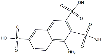 1-Amino-2,3,6-naphthalenetrisulfonic acid 结构式