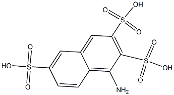 1-Amino-2,3,6-naphthalenetrisulfonic acid Struktur