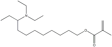 Methacrylic acid 9-(diethylamino)undecyl ester Struktur
