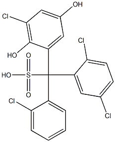  (2-Chlorophenyl)(2,5-dichlorophenyl)(3-chloro-2,5-dihydroxyphenyl)methanesulfonic acid