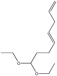 4,7-Octadienal diethyl acetal,,结构式