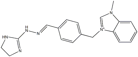 1-Methyl-3-[4-[2-[(4,5-dihydro-1H-imidazol)-2-yl]hydrazonomethyl]benzyl]-1H-benzimidazol-3-ium