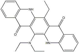  6-(Diethylamino)-13-ethyl-5,12-dihydroquino[2,3-b]acridine-7,14-dione