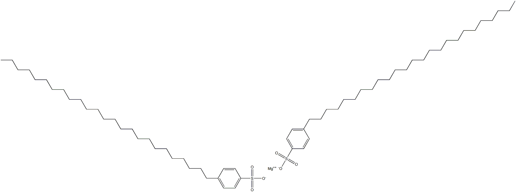 ビス(4-ペンタコシルベンゼンスルホン酸)マグネシウム 化学構造式