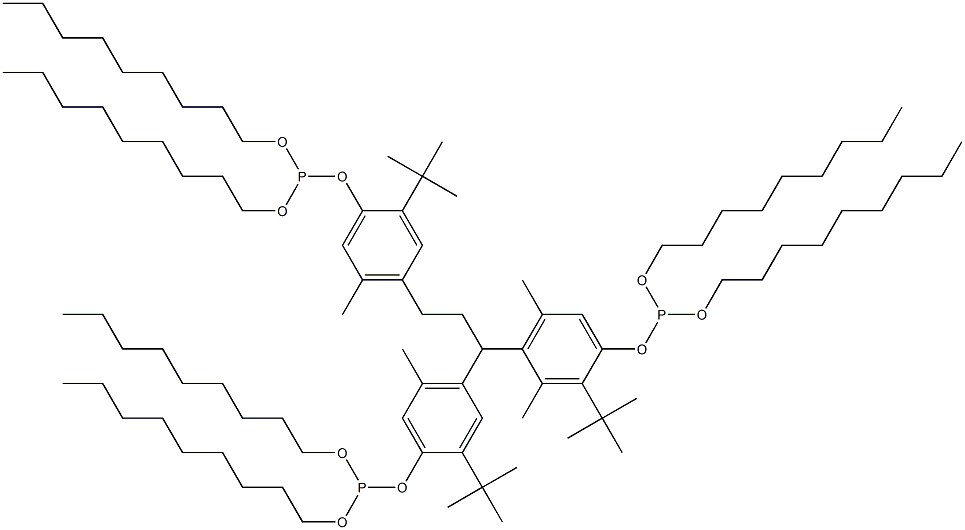 [3-Methyl-1,1,3-propanetriyltris(2-tert-butyl-5-methyl-4,1-phenyleneoxy)]tris(phosphonous acid)hexa(nonyl) ester