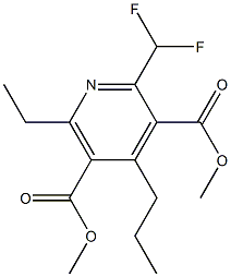 2-Difluoromethyl-6-ethyl-4-propylpyridine-3,5-dicarboxylic acid dimethyl ester