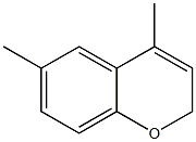 4,6-ジメチル-2H-1-ベンゾピラン 化学構造式