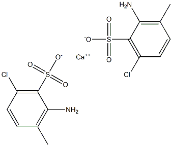Bis(2-amino-6-chloro-3-methylbenzenesulfonic acid)calcium salt Structure