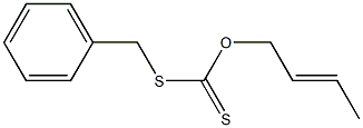 Dithiocarbonic acid O-(2-butenyl)S-benzyl ester Struktur