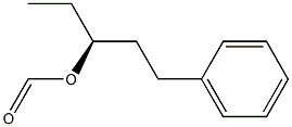 [S,(-)]-1-Phenyl-3-pentanol formate Struktur