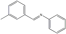 N-(フェニル)-3-メチルフェニルメタンイミン 化学構造式