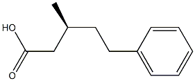 (S)-3-Methyl-5-phenylpentanoic acid Struktur
