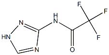 3-(トリフルオロアセチルアミノ)-1H-1,2,4-トリアゾール 化学構造式