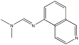 N1,N1-ジメチル-N2-(イソキノリン-5-イル)ホルムアミジン 化学構造式