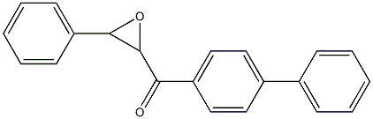 2-(4-Biphenylylcarbonyl)-3-phenyloxirane Structure