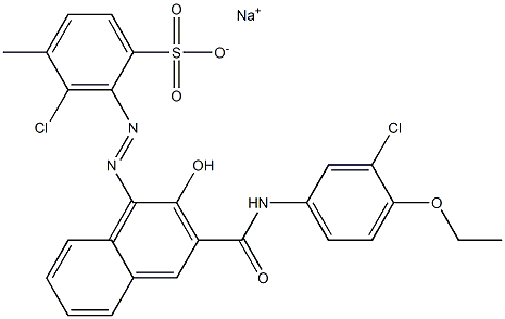  3-Chloro-4-methyl-2-[[3-[[(3-chloro-4-ethoxyphenyl)amino]carbonyl]-2-hydroxy-1-naphtyl]azo]benzenesulfonic acid sodium salt