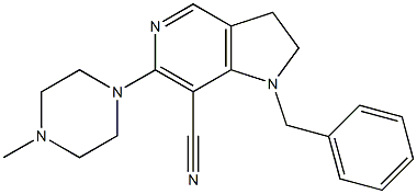 1-Benzyl-2,3-dihydro-6-(4-methyl-1-piperazinyl)-1H-pyrrolo[3,2-c]pyridine-7-carbonitrile