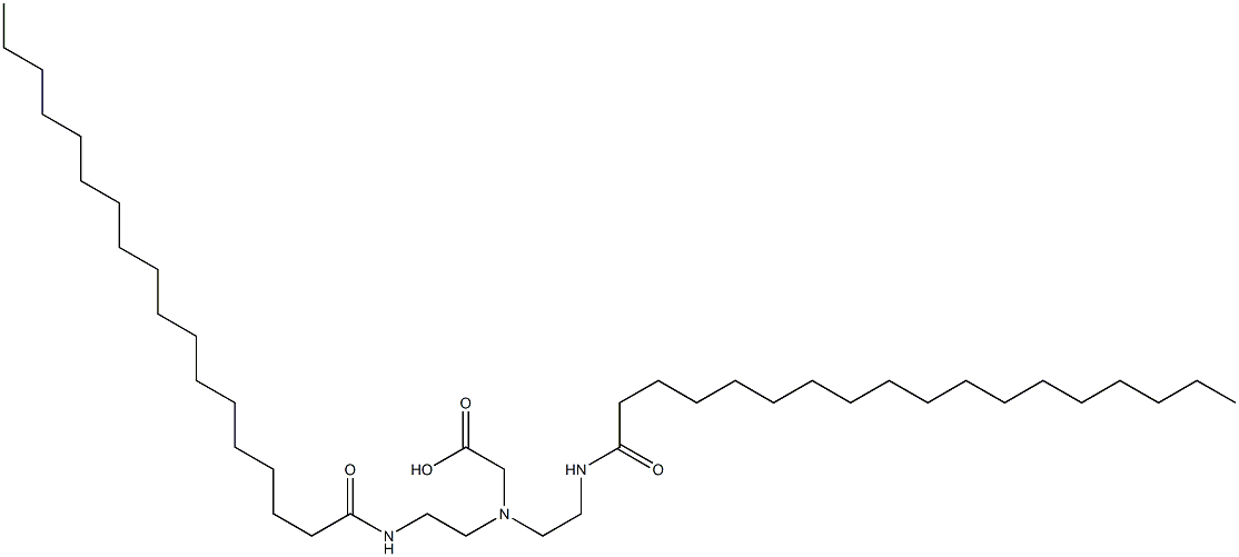 N,N-Bis[2-[(1-oxooctadecyl)amino]ethyl]glycine Structure