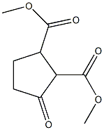 3-オキソシクロペンタン-1,2-ジカルボン酸ジメチル 化学構造式