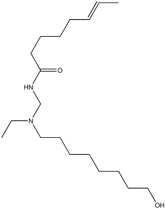 N-[[N-Ethyl-N-(8-hydroxyoctyl)amino]methyl]-6-octenamide Structure