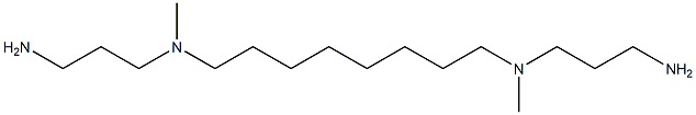 N,N'-Bis(3-aminopropyl)-N,N'-dimethyl-1,8-octanediamine Structure