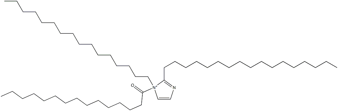 2-Heptadecyl-1-hexadecyl-1-pentadecanoyl-1H-imidazol-1-ium Structure