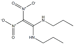 N,N'-(Dinitroethenylidene)bis(propan-1-amine),,结构式