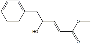 (E)-4-Hydroxy-5-phenyl-2-pentenoic acid methyl ester Structure
