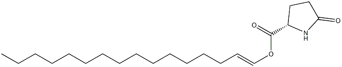 (S)-5-オキソピロリジン-2-カルボン酸1-ヘキサデセニル 化学構造式