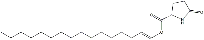 (S)-5-Oxopyrrolidine-2-carboxylic acid 1-hexadecenyl ester Structure