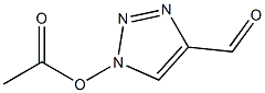 Acetic acid 4-formyl-1H-1,2,3-triazol-1-yl ester Structure