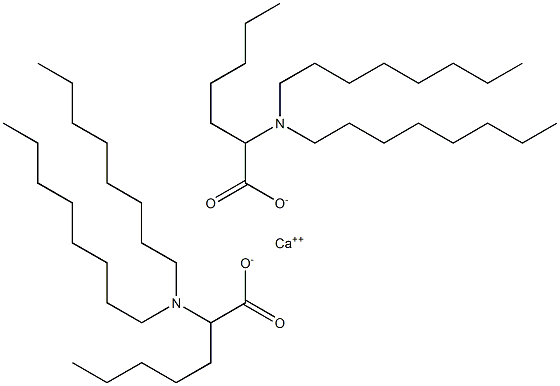 Bis[2-(dioctylamino)heptanoic acid]calcium salt 结构式