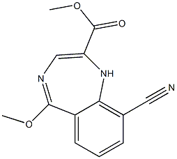 9-Cyano-5-methoxy-1H-1,4-benzodiazepine-2-carboxylic acid methyl ester