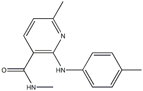 N,6-Dimethyl-2-(p-toluidino)nicotinamide Structure